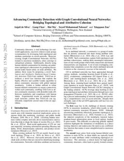 Advancing Community Detection with Graph Convolutional Neural Networks: Bridging Topological and Attributive Cohesion