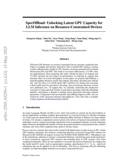SpecOffload: Unlocking Latent GPU Capacity for LLM Inference on Resource-Constrained Devices