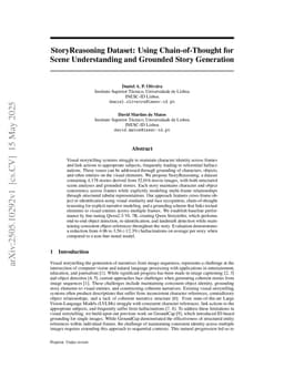 StoryReasoning Dataset: Using Chain-of-Thought for Scene Understanding and Grounded Story Generation