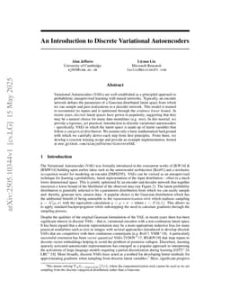 An Introduction to Discrete Variational Autoencoders