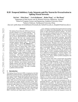 ILIF: Temporal Inhibitory Leaky Integrate-and-Fire Neuron for Overactivation in Spiking Neural Networks