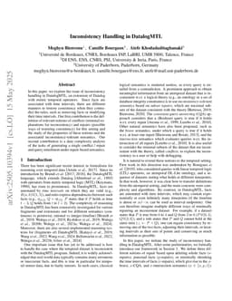Inconsistency Handling in DatalogMTL