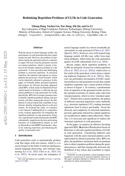 Rethinking Repetition Problems of LLMs in Code Generation