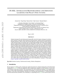 IN-RIL: Interleaved Reinforcement and Imitation Learning for Policy Fine-Tuning