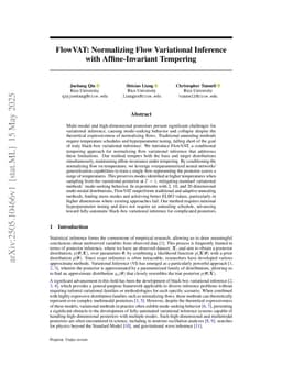 FlowVAT: Normalizing Flow Variational Inference with Affine-Invariant Tempering