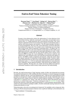 End-to-End Vision Tokenizer Tuning