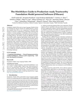 The Hitchhikers Guide to Production-ready Trustworthy Foundation Model powered Software (FMware)