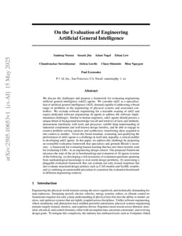 On the Evaluation of Engineering Artificial General Intelligence