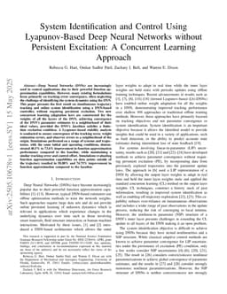 System Identification and Control Using Lyapunov-Based Deep Neural Networks without Persistent Excitation: A Concurrent Learning Approach