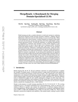 MergeBench: A Benchmark for Merging Domain-Specialized LLMs