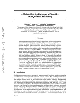 A Dataset for Spatiotemporal-Sensitive POI Question Answering