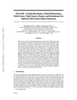 M4-SAR: A Multi-Resolution, Multi-Polarization, Multi-Scene, Multi-Source Dataset and Benchmark for Optical-SAR Fusion Object Detection