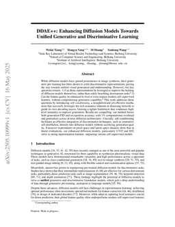 DDAE++: Enhancing Diffusion Models Towards Unified Generative and Discriminative Learning