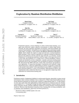 Exploration by Random Distribution Distillation