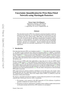 Uncertainty Quantification for Prior-Data Fitted Networks using Martingale Posteriors