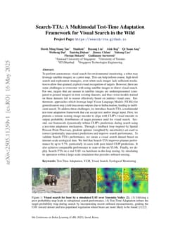 Search-TTA: A Multimodal Test-Time Adaptation Framework for Visual Search in the Wild