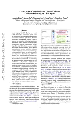 GuideBench: Benchmarking Domain-Oriented Guideline Following for LLM Agents