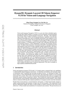 Dynam3D: Dynamic Layered 3D Tokens Empower VLM for Vision-and-Language Navigation