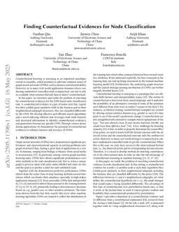 Finding Counterfactual Evidences for Node Classification