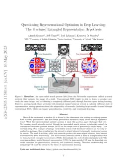Questioning Representational Optimism in Deep Learning: The Fractured Entangled Representation Hypothesis