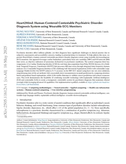 Heart2Mind: Human-Centered Contestable Psychiatric Disorder Diagnosis System using Wearable ECG Monitors