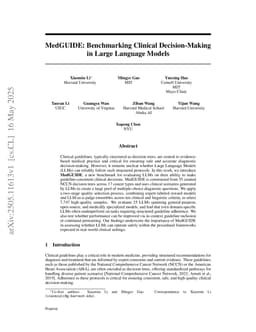 MedGUIDE: Benchmarking Clinical Decision-Making in Large Language Models