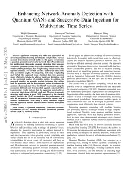 Enhancing Network Anomaly Detection with Quantum GANs and Successive Data Injection for Multivariate Time Series