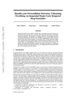 Humble your Overconfident Networks: Unlearning Overfitting via Sequential Monte Carlo Tempered Deep Ensembles