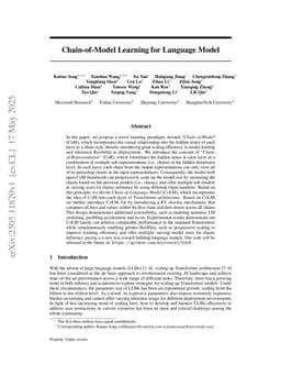 Chain-of-Model Learning for Language Model