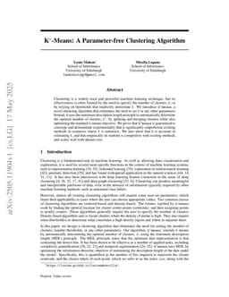 K*-Means: A Parameter-free Clustering Algorithm