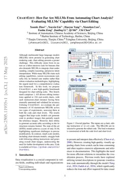 ChartEdit: How Far Are MLLMs From Automating Chart Analysis? Evaluating MLLMs' Capability via Chart Editing