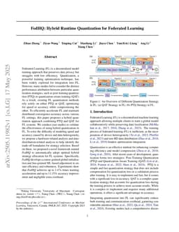 FedHQ: Hybrid Runtime Quantization for Federated Learning