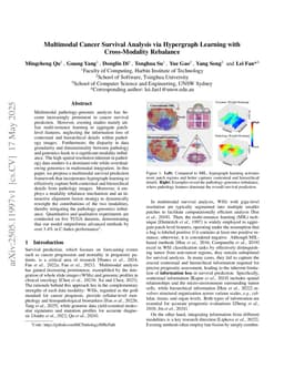 Multimodal Cancer Survival Analysis via Hypergraph Learning with Cross-Modality Rebalance