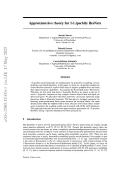 Approximation theory for 1-Lipschitz ResNets