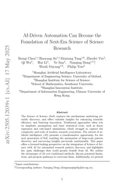 AI-Driven Automation Can Become the Foundation of Next-Era Science of Science Research