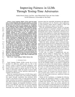 Improving Fairness in LLMs Through Testing-Time Adversaries
