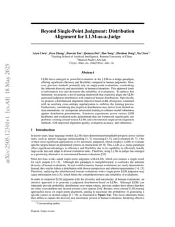 Beyond Single-Point Judgment: Distribution Alignment for LLM-as-a-Judge