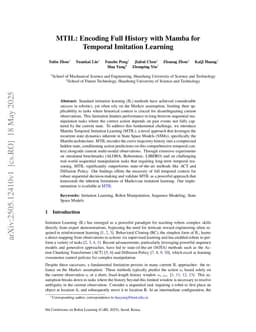 MTIL: Encoding Full History with Mamba for Temporal Imitation Learning