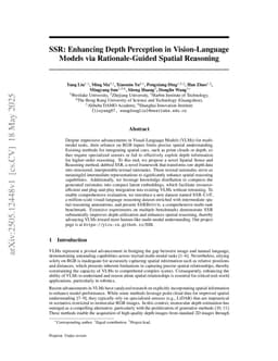 SSR: Enhancing Depth Perception in Vision-Language Models via Rationale-Guided Spatial Reasoning