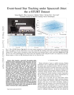 Event-based Star Tracking under Spacecraft Jitter: the e-STURT Dataset