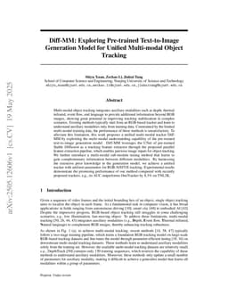 Diff-MM: Exploring Pre-trained Text-to-Image Generation Model for Unified Multi-modal Object Tracking