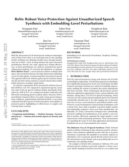 RoVo: Robust Voice Protection Against Unauthorized Speech Synthesis with Embedding-Level Perturbations