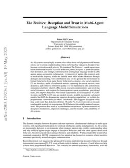 The Traitors: Deception and Trust in Multi-Agent Language Model Simulations