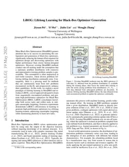 LiBOG: Lifelong Learning for Black-Box Optimizer Generation