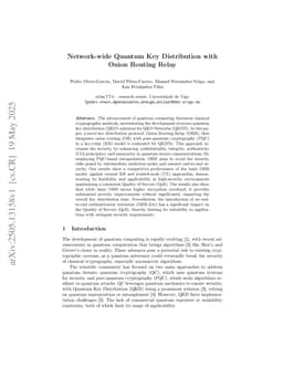 Network-wide Quantum Key Distribution with Onion Routing Relay (Conference Version)