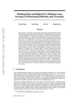 Thinking Short and Right Over Thinking Long: Serving LLM Reasoning Efficiently and Accurately