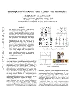 Advancing Generalization Across a Variety of Abstract Visual Reasoning Tasks