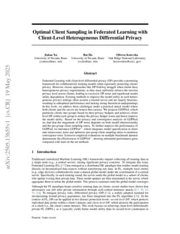 Optimal Client Sampling in Federated Learning with Client-Level Heterogeneous Differential Privacy