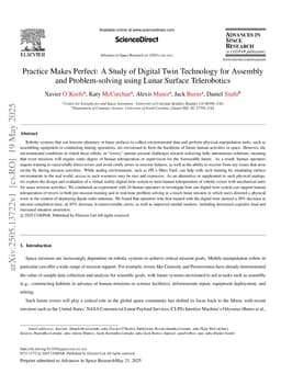 Practice Makes Perfect: A Study of Digital Twin Technology for Assembly and Problem-solving using Lunar Surface Telerobotics
