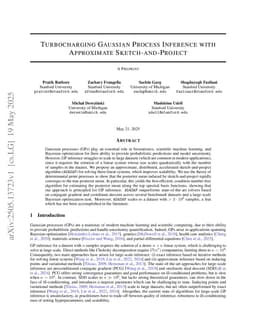 Turbocharging Gaussian Process Inference with Approximate Sketch-and-Project